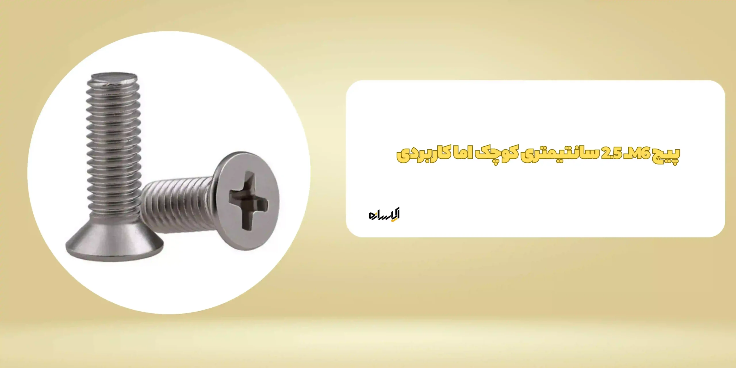 پیچ M6ـ 2.5 سانتیمتری