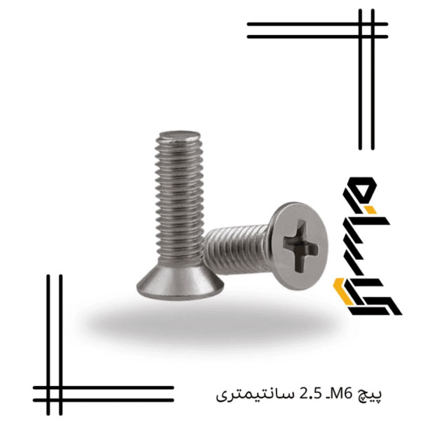 پیچ M6ـ 2.5 سانتیمتری