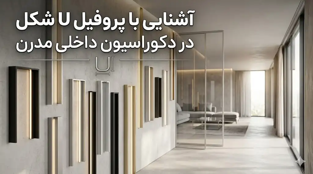 آشنایی با پروفیل U شکل در دکوراسیون داخلی مدرن؛ کاربردها، مزایا و نکات اجرایی