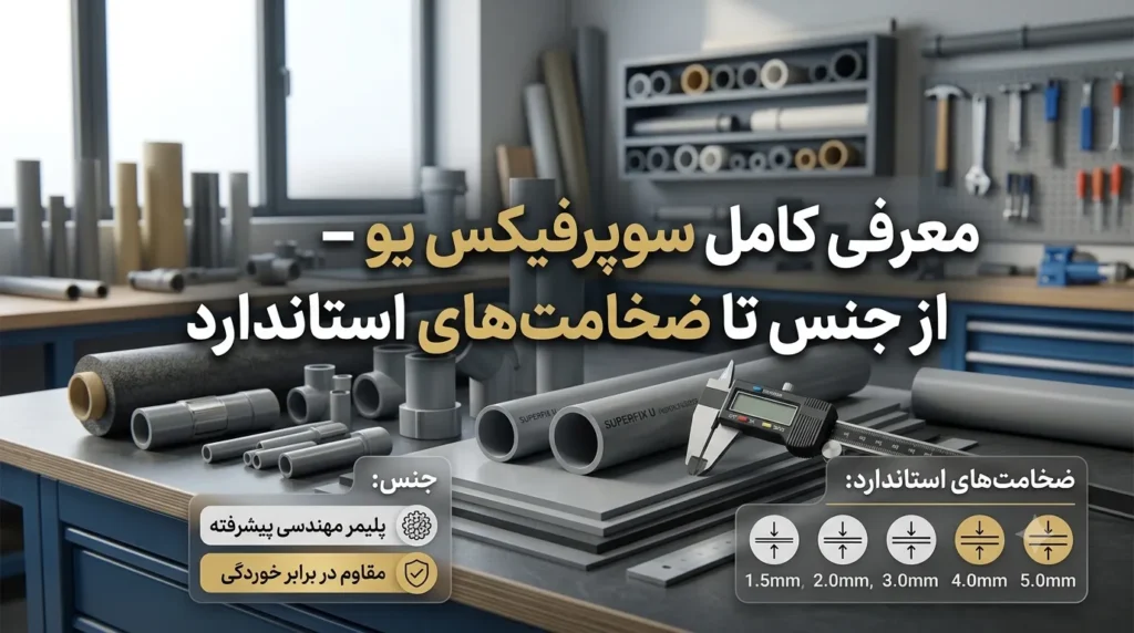 سوپرفیکس یو گالوانیزه با مقطع U شکل برای زیرسازی دیوار خشک و سقف کاذب