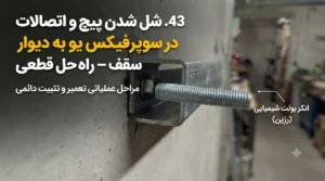 شل شدن پیچ و اتصالات در سوپرفیکس یو به دیوار یا سقف