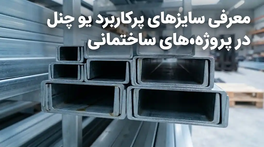 معرفی سایزهای پرکاربرد یو چنل در پروژه‌های ساختمانی؛ راهنمای انتخاب U Channel