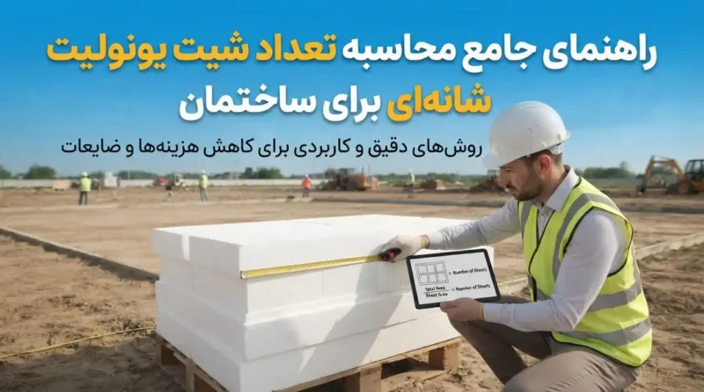 نحوه محاسبه تعداد شیت یونولیت شانه‌ای مورد نیاز ساختمان