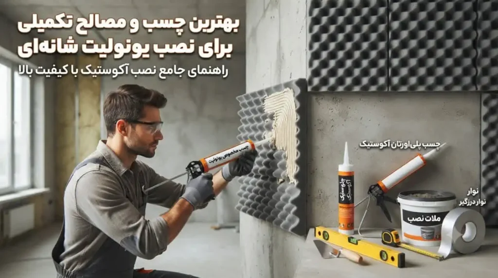 بهترین چسب و مصالح تکمیلی برای نصب یونولیت شانه‌ای