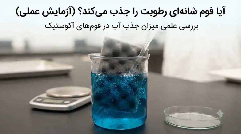 آیا فوم شانه‌ای رطوبت را جذب می‌کند؟ آزمایش عملی و بررسی میزان جذب آب